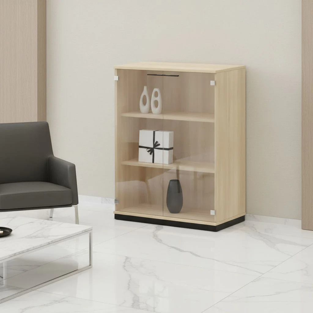Glasflügeltürenschrank SQart 3 OH von Nowy Styl - Produktbild 3 von 6