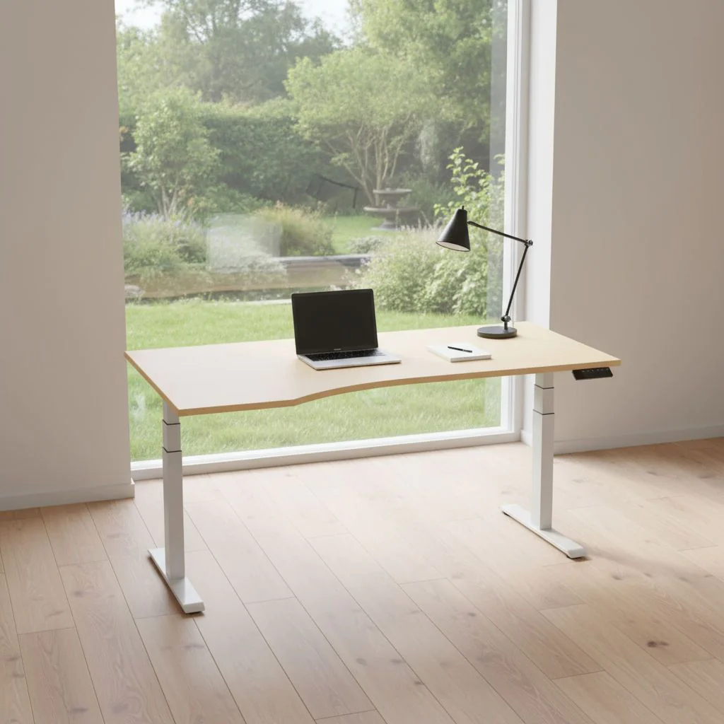 Höhenverstellbarer Schreibtisch Elevate Plus Freiform von Geramöbel - Produktbild 1 von 4