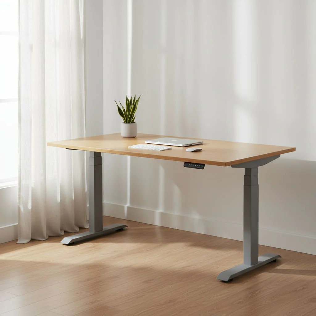 Deskonia Stayble 2.0 Bambus Schreibtisch, 140-180 cm, elektrisch  hhenverstellbar, 2 Motoren
