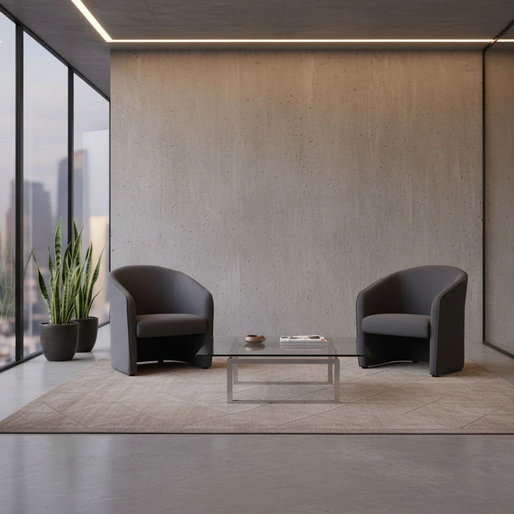 Loungesessel Club Sessel SAN JUAN Stoff dunkelgrau von HJH - Produktbild 2 von 6
