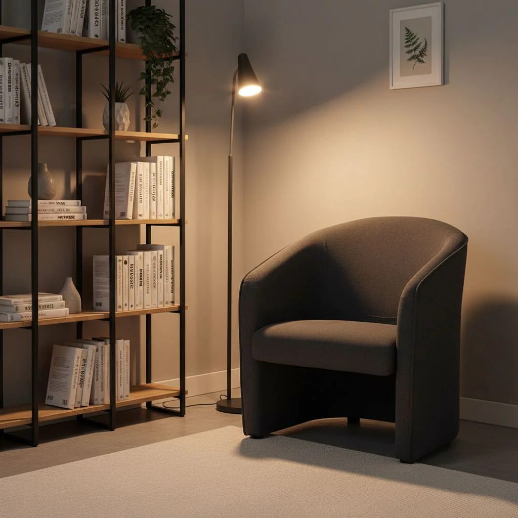 Loungesessel  Club Sessel SAN JUAN Stoff dunkelgrau - HJH-713500