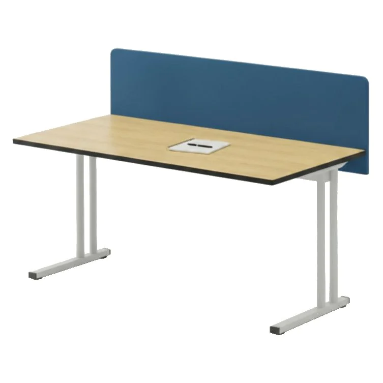 Schreibtisch E10 mit Stahltraverse C-Fuß mit Sichtschutz - NST-E10-ES-DESK-C-LEG-PNU