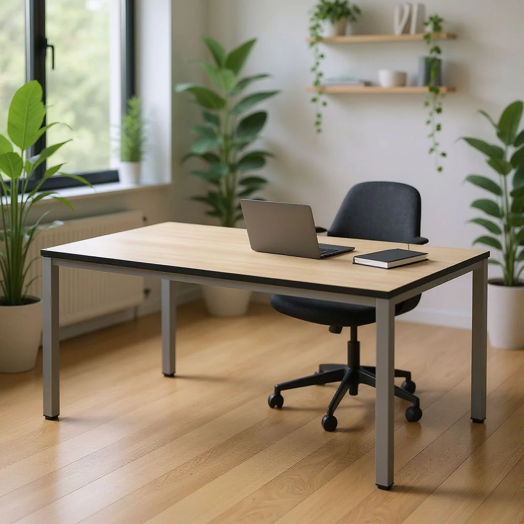 Schreibtisch E10 Quadratrohr 4-Fuß - NST-E10-ES-DESK-I-LEG-Q