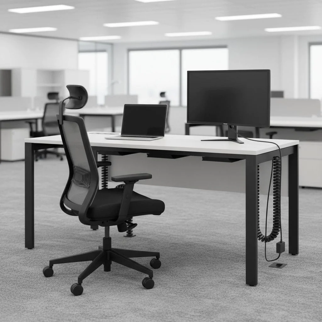 Schreibtisch SQart I-LEG mit Beinraumblende von Nowy Styl - Produktbild 2 von 6