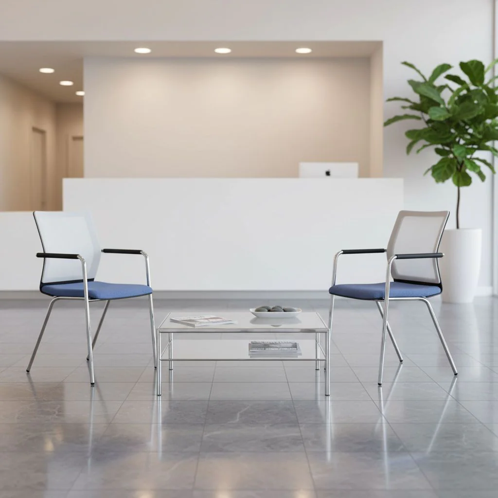 Vierbeiner-Besucherstuhl Stilo visitor 6800 mesh/style von Dauphin - Produktbild 3 von 4
