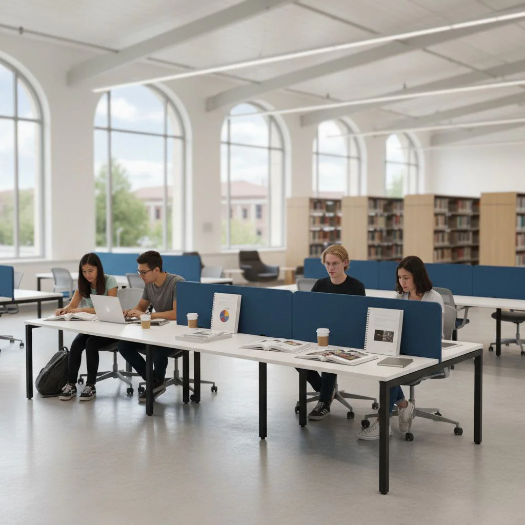 Teamarbeitsplatz CS5040 6U I-LEG mit Sichtblende von Nowy Styl - Produktbild 2 von 5