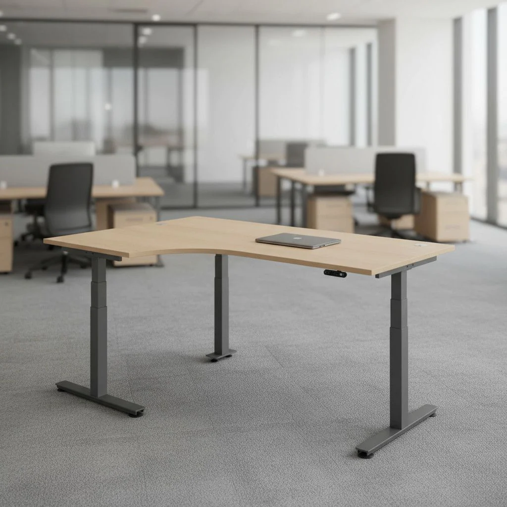 Höhenverstellbarer Schreibtisch XDSM Eckform - HBA-XDSM82