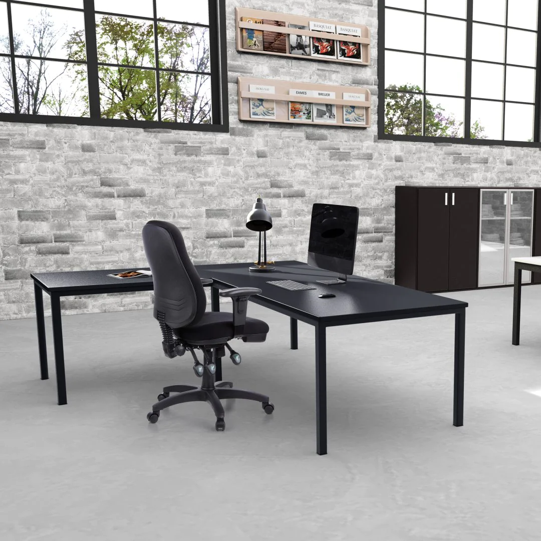 Ergonomischer Bürostuhl ZENIT PRO Stoff in Schwarz