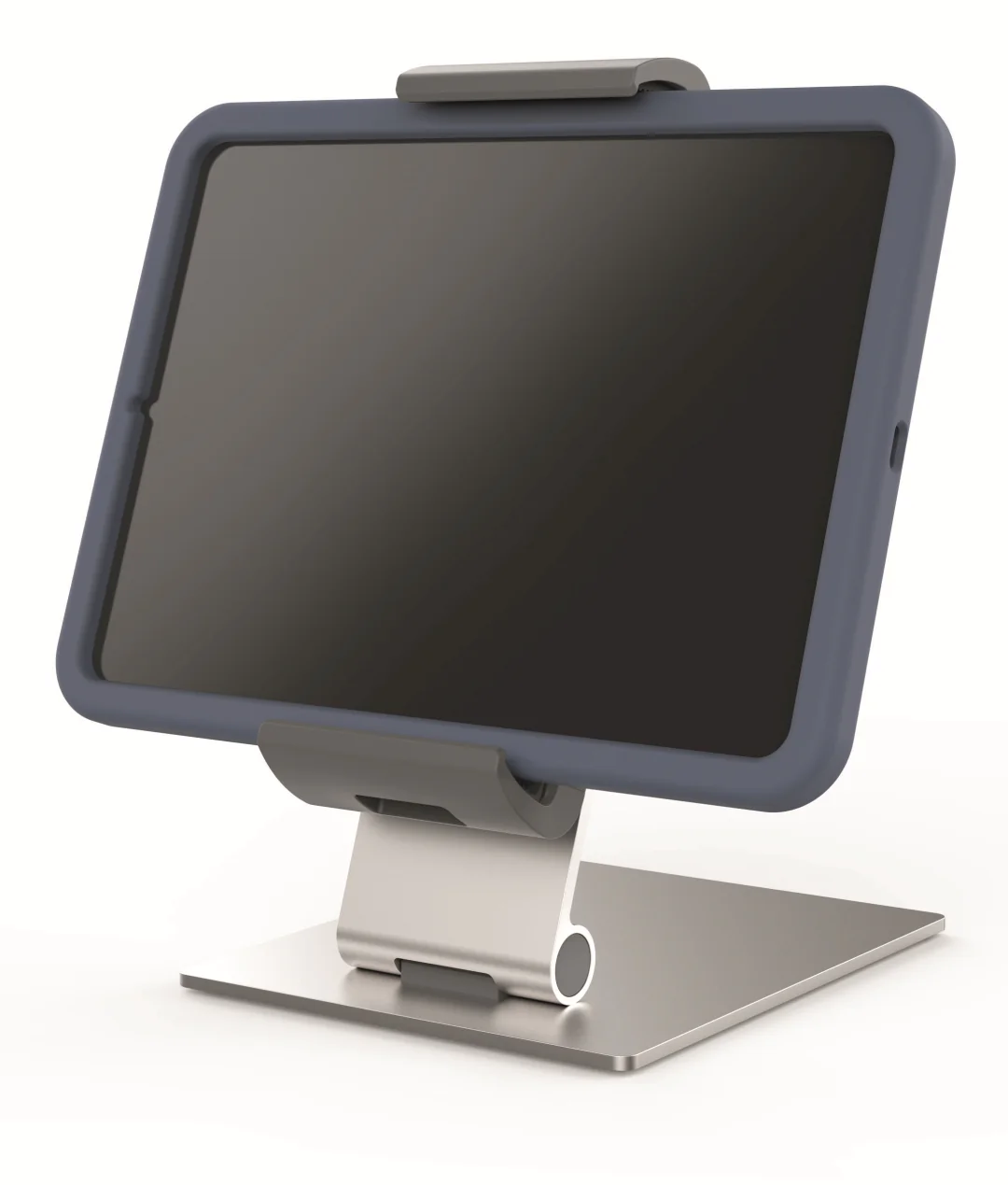 Durable TABLE XL Tablet-Tischhalterung mit eingesetztem Tablet
