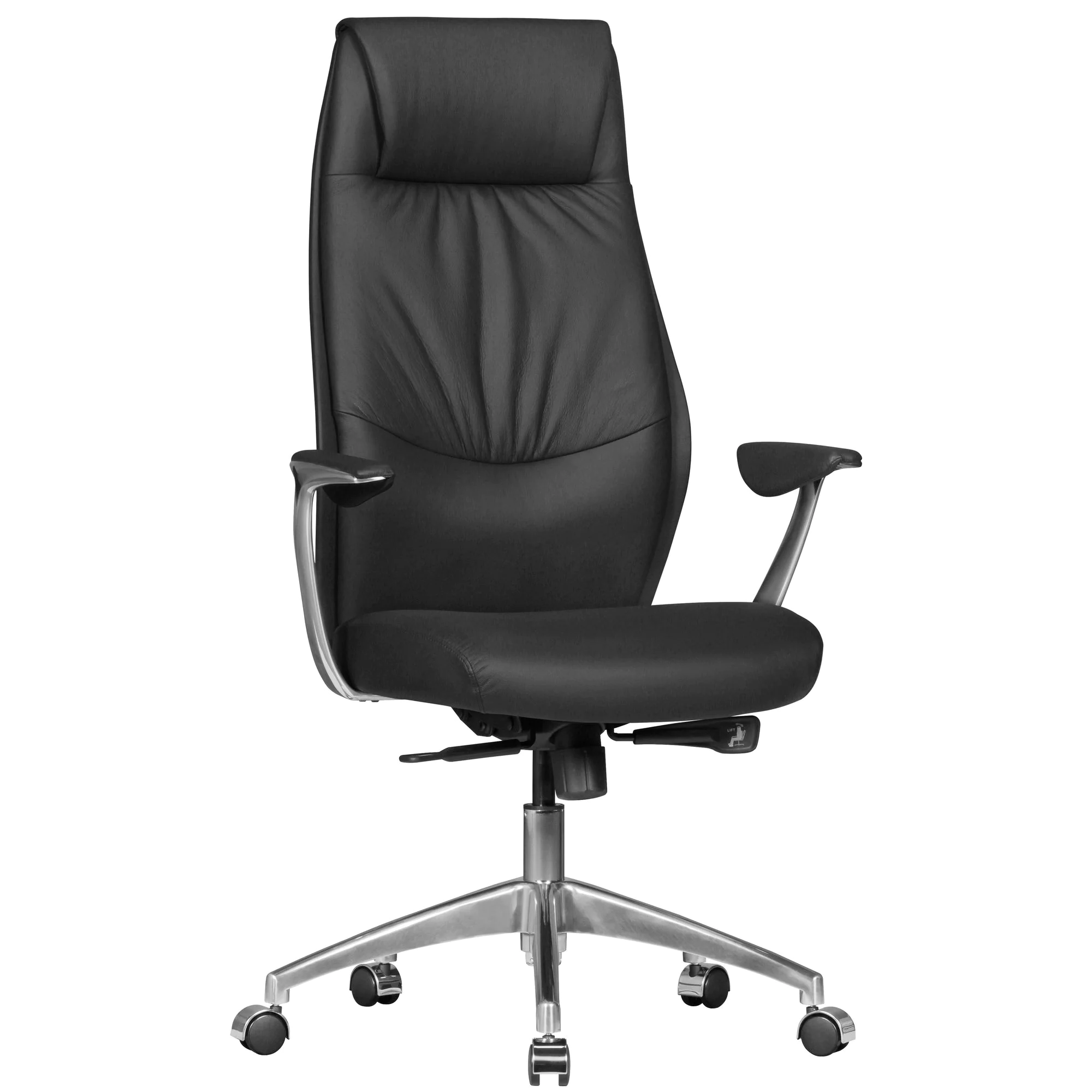 Skyport Chefsessel Oxford 1 in Echtleder Schwarz