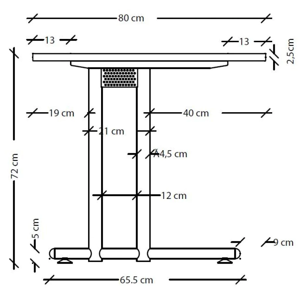 Detailansicht des Hammerbacher Schreibtischs N Eckform