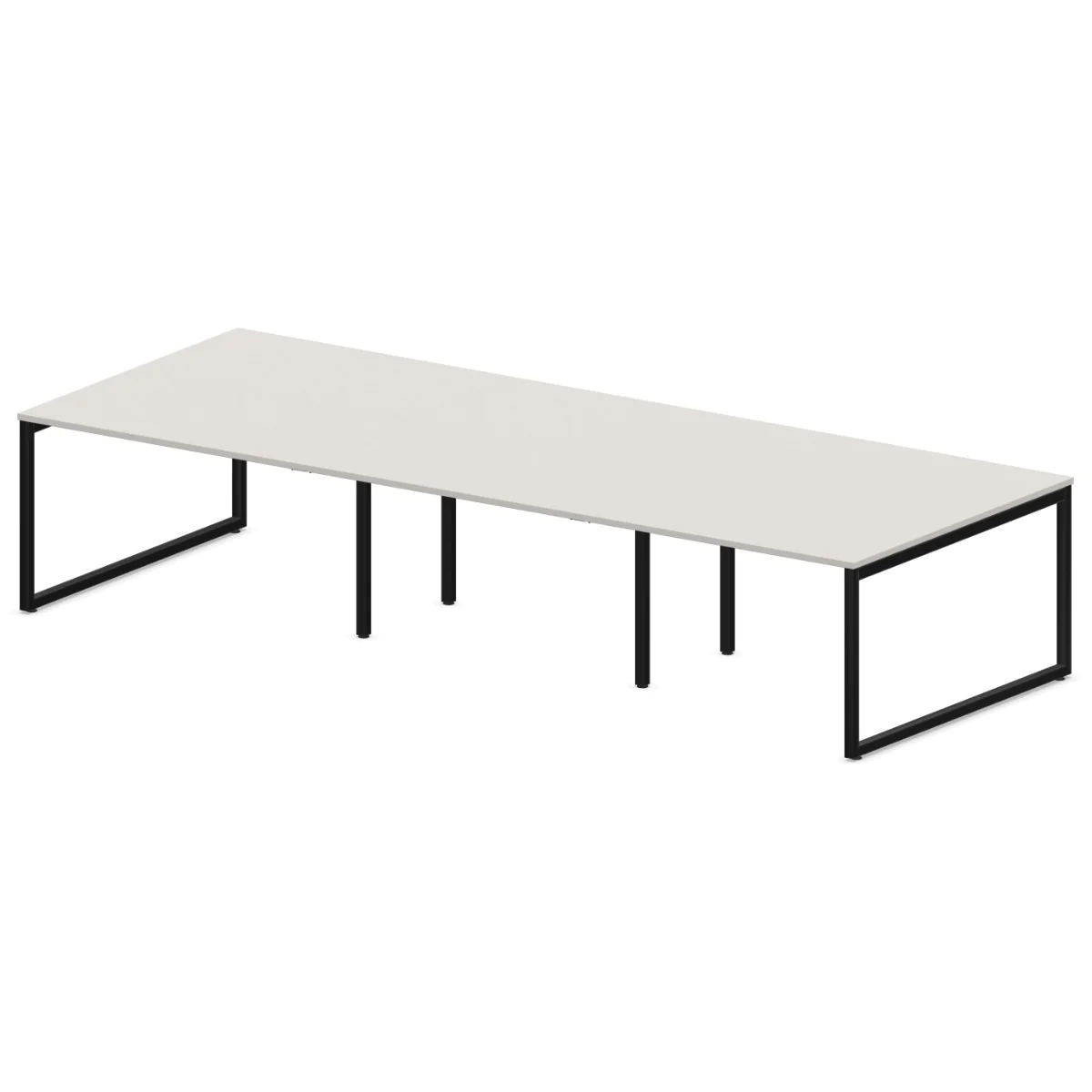 Nowy Styl bSpace 6er Workbench in einer modernen Bürolandschaft mit Trennwänden