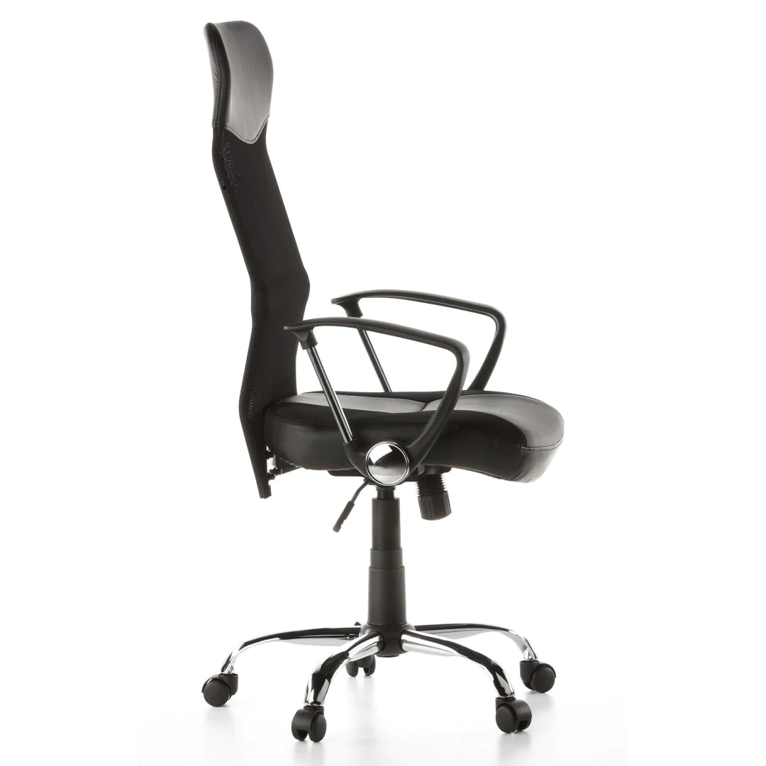 Bürostuhl Chefsessel STRYKA Netz Kunstleder schwarz von HJH - Produktbild 6 von 12