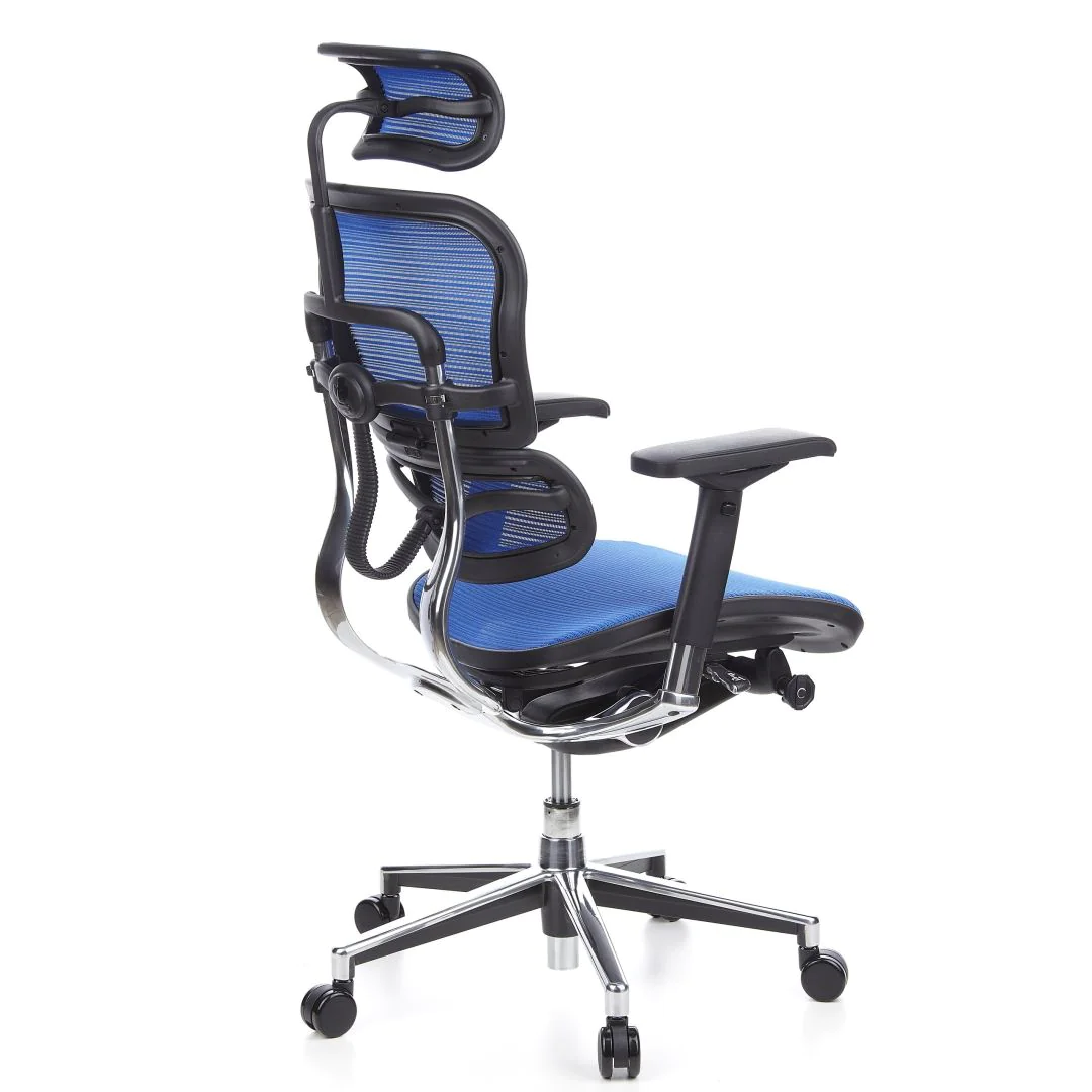 Bürostuhl Chefsessel ERGOHUMAN Netzstoff blau von HJH - Produktbild 9 von 14