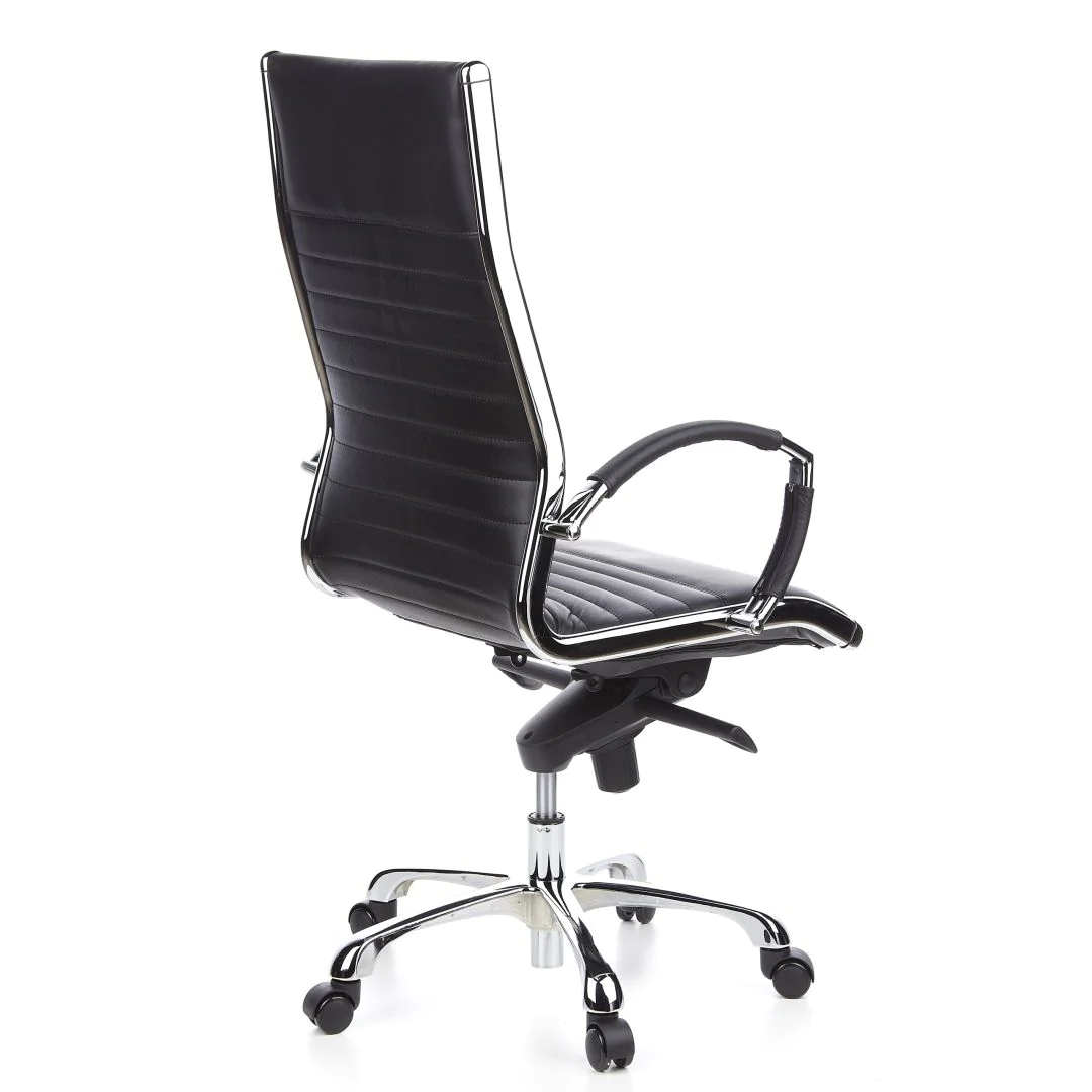 Bürostuhl Chefsessel PARMA 20 Leder Chrom von HJH - Produktbild 7 von 12