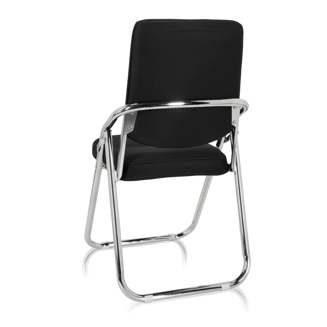 Konferenzstuhl Besucherstuhl Stuhl ESTO Stoff schwarz von HJH - Produktbild 7 von 10