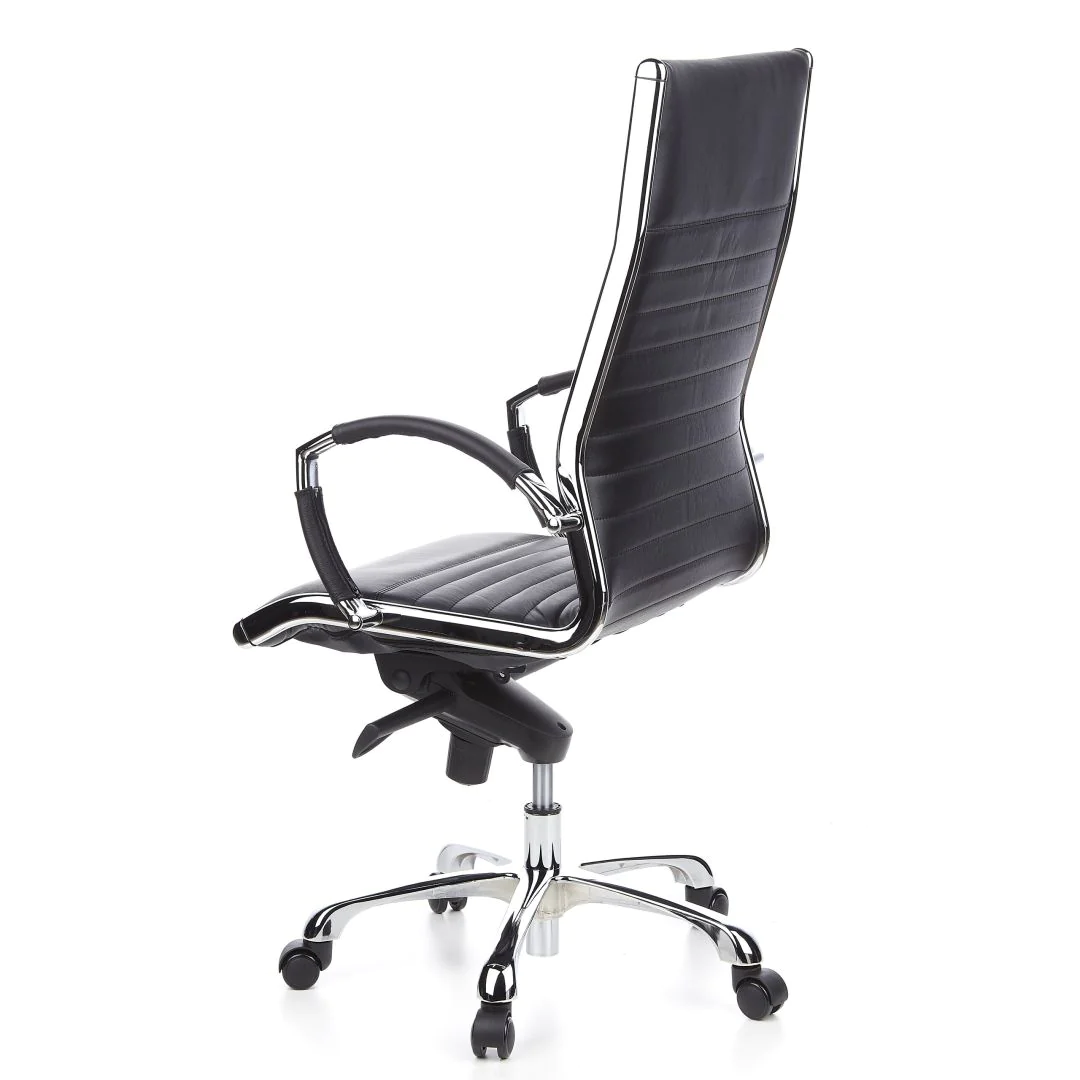 Bürostuhl Chefsessel PARMA 20 Leder Chrom von HJH - Produktbild 10 von 12