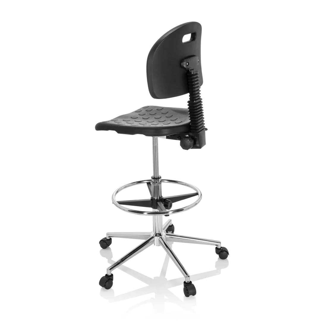Arbeitsstuhl Arbeitshocker TOP WORK 23 I PU Schaum schwarz von HJH - Produktbild 14 von 14