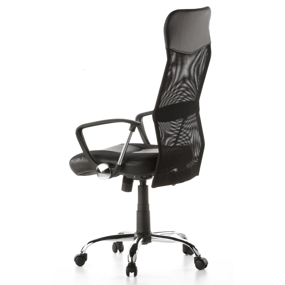 Bürostuhl Chefsessel STRYKA Netz Kunstleder schwarz von HJH - Produktbild 10 von 12