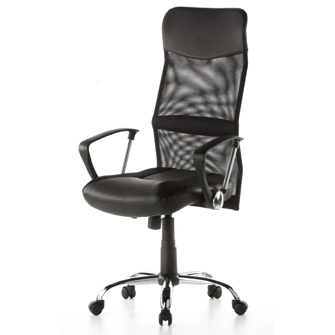 Bürostuhl Chefsessel STRYKA Netz Kunstleder schwarz von HJH - Produktbild 12 von 12