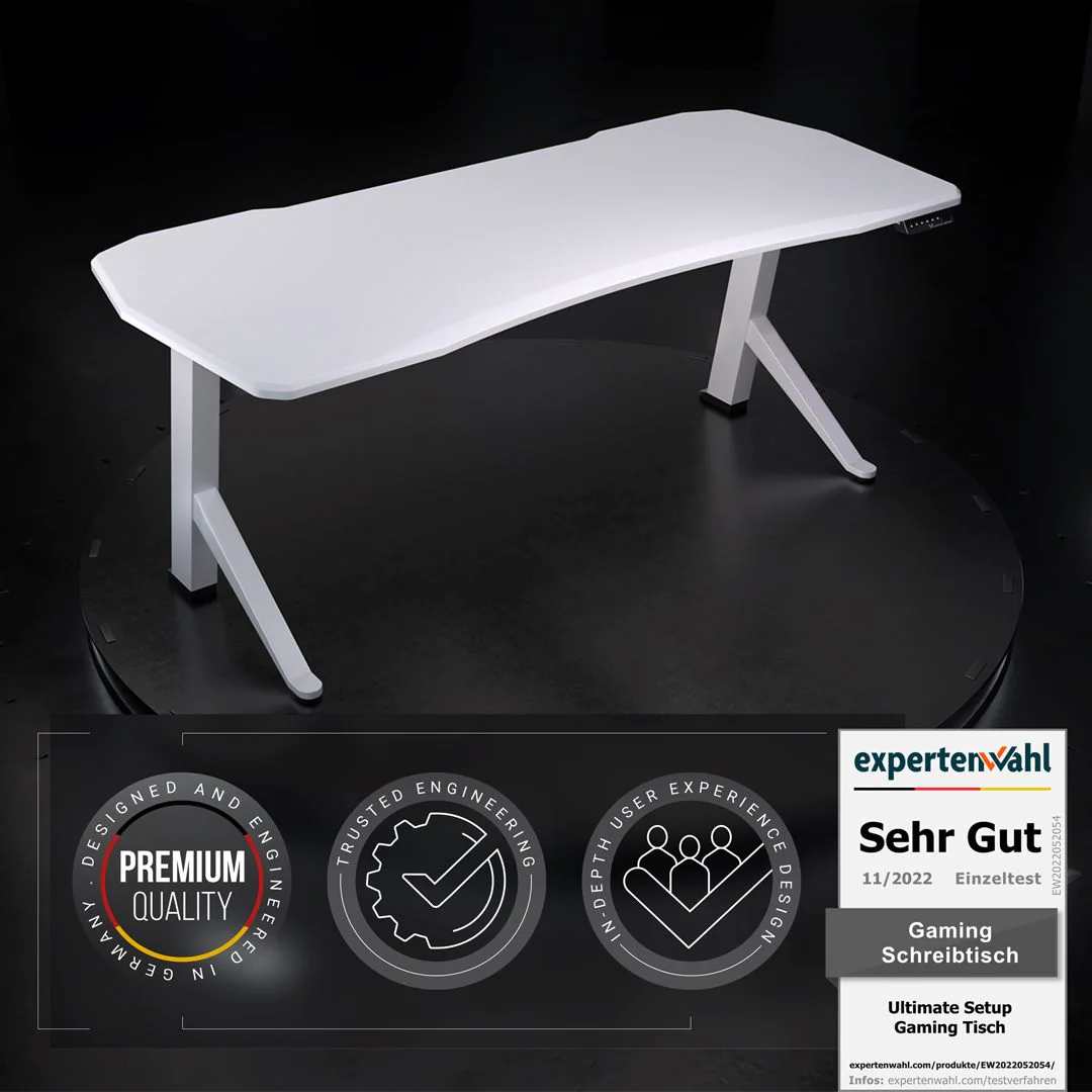 Höhenverstellbarer Gaming Schreibtisch von Ultimate Setup - Produktbild 9 von 16