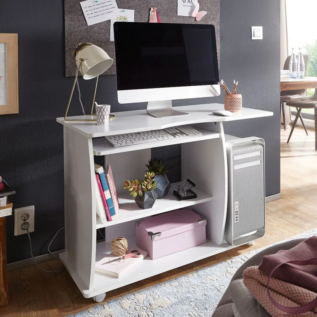Schreibtisch Grasse 90 x 50 cm mit Rollen von Wohnling - Produktbild 1 von 5