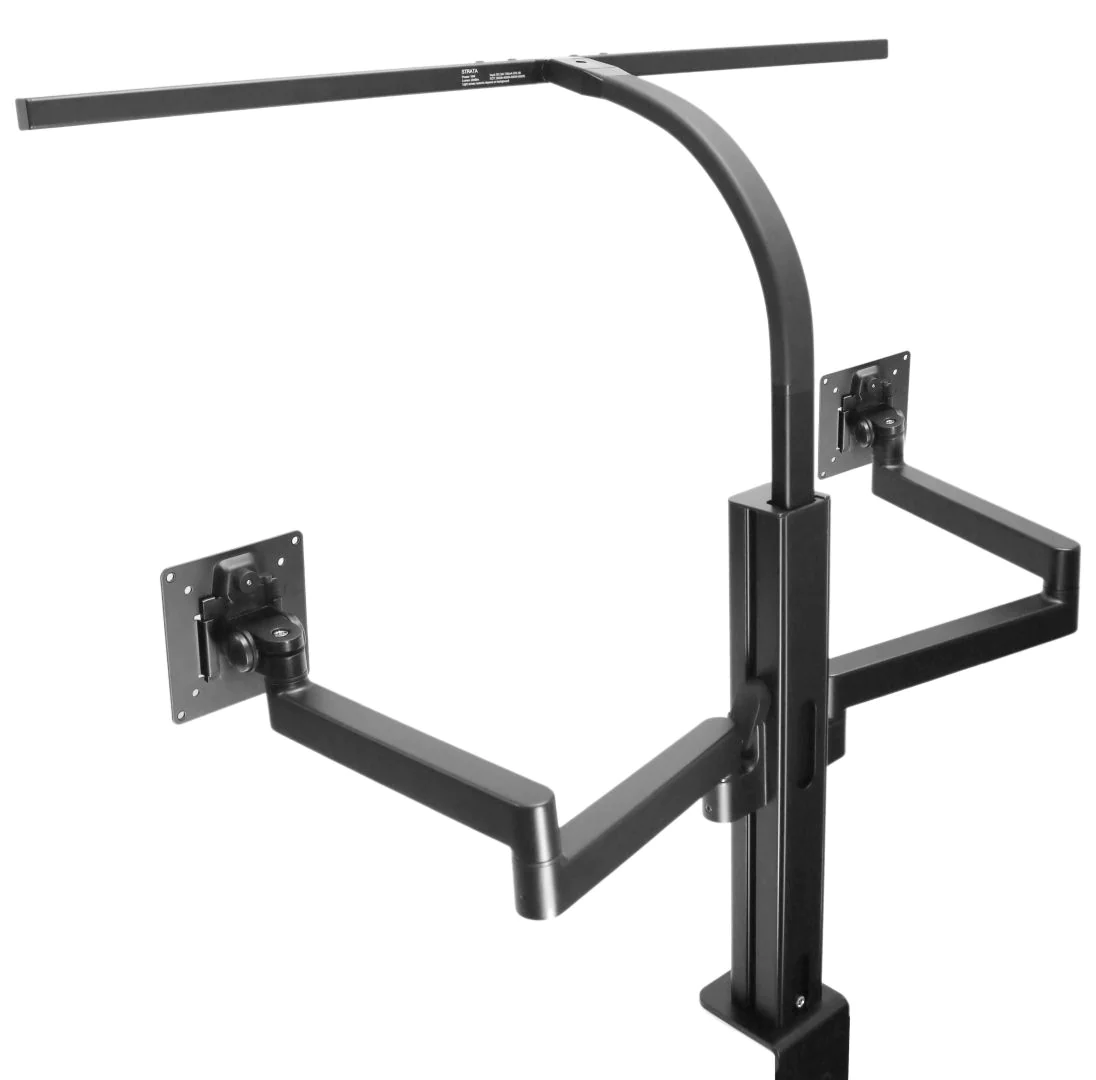Tischleuchte mit Monitorarm doppelt Strata screen von Unilux - Produktbild 7 von 19