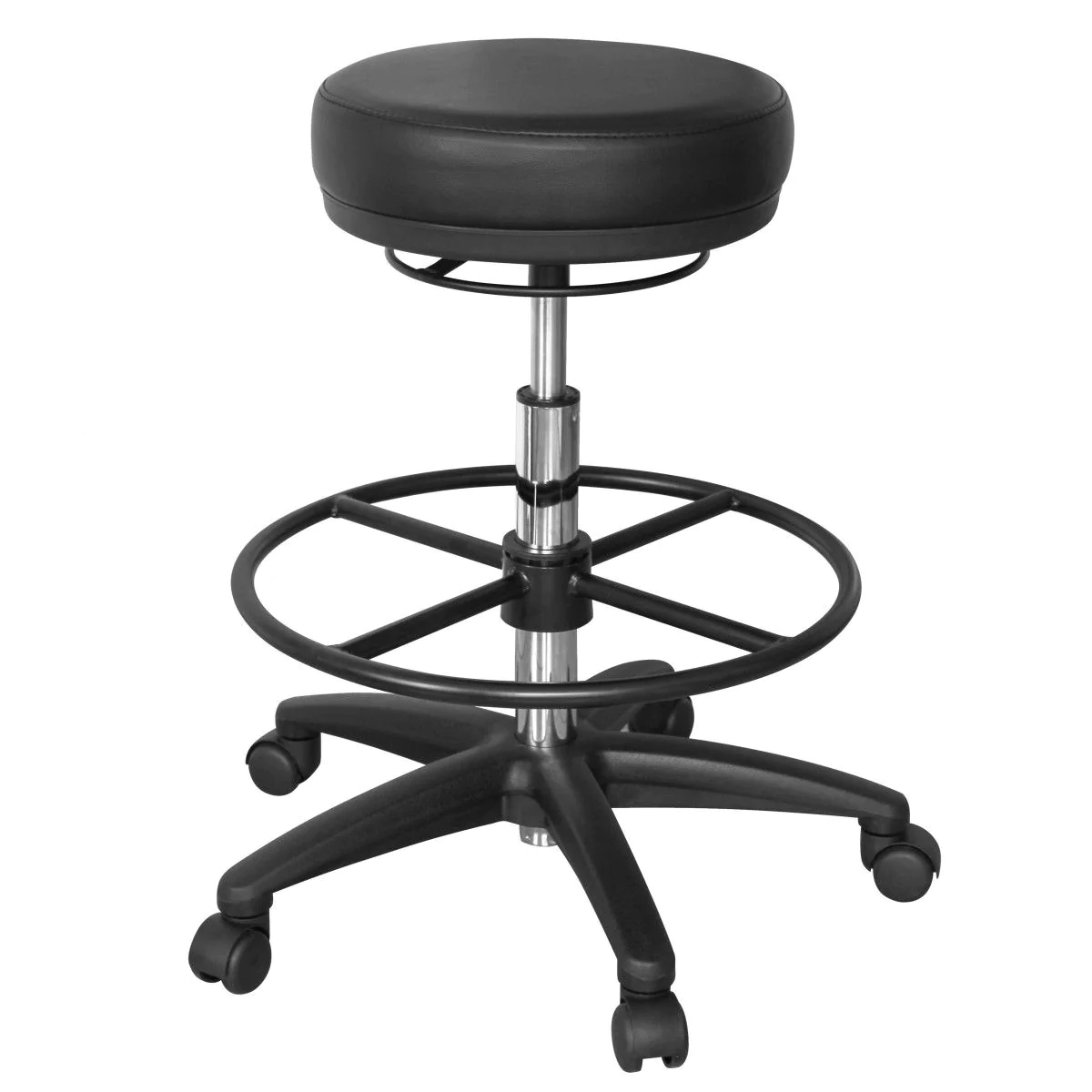Arbeitshocker Roland - Schwarz - SKY-SPM1-278