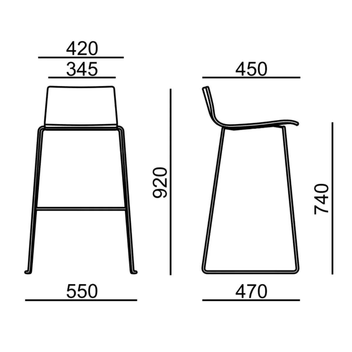 Barhocker Sitty 4162 von RIM - Produktbild 3 von 3