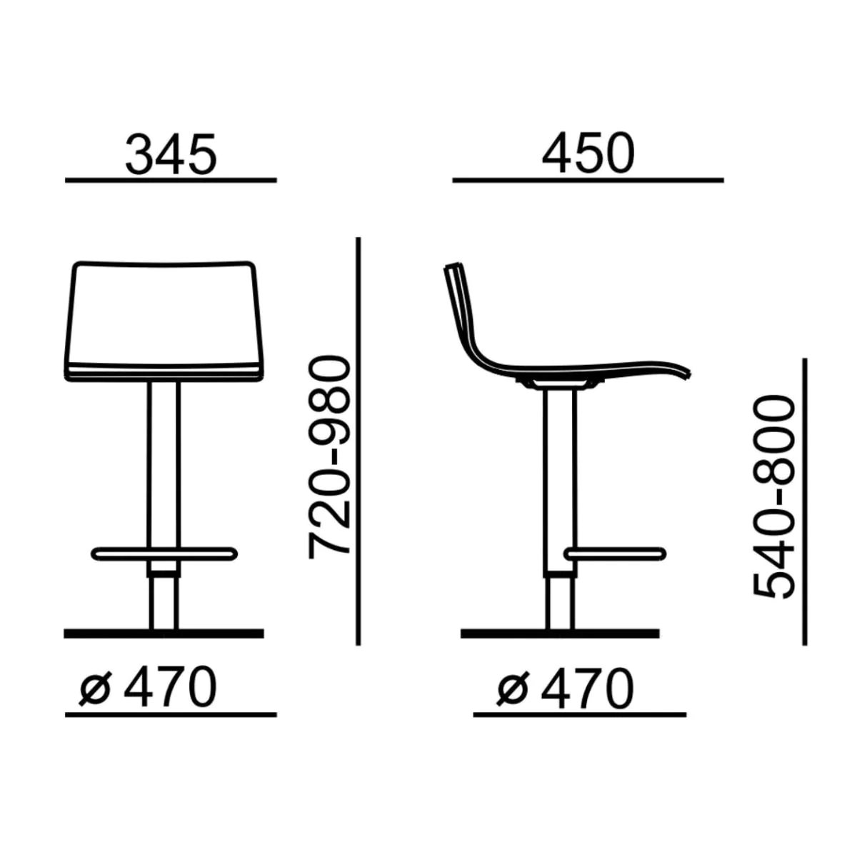 Barhocker Sitty 4161 von RIM - Produktbild 2 von 3