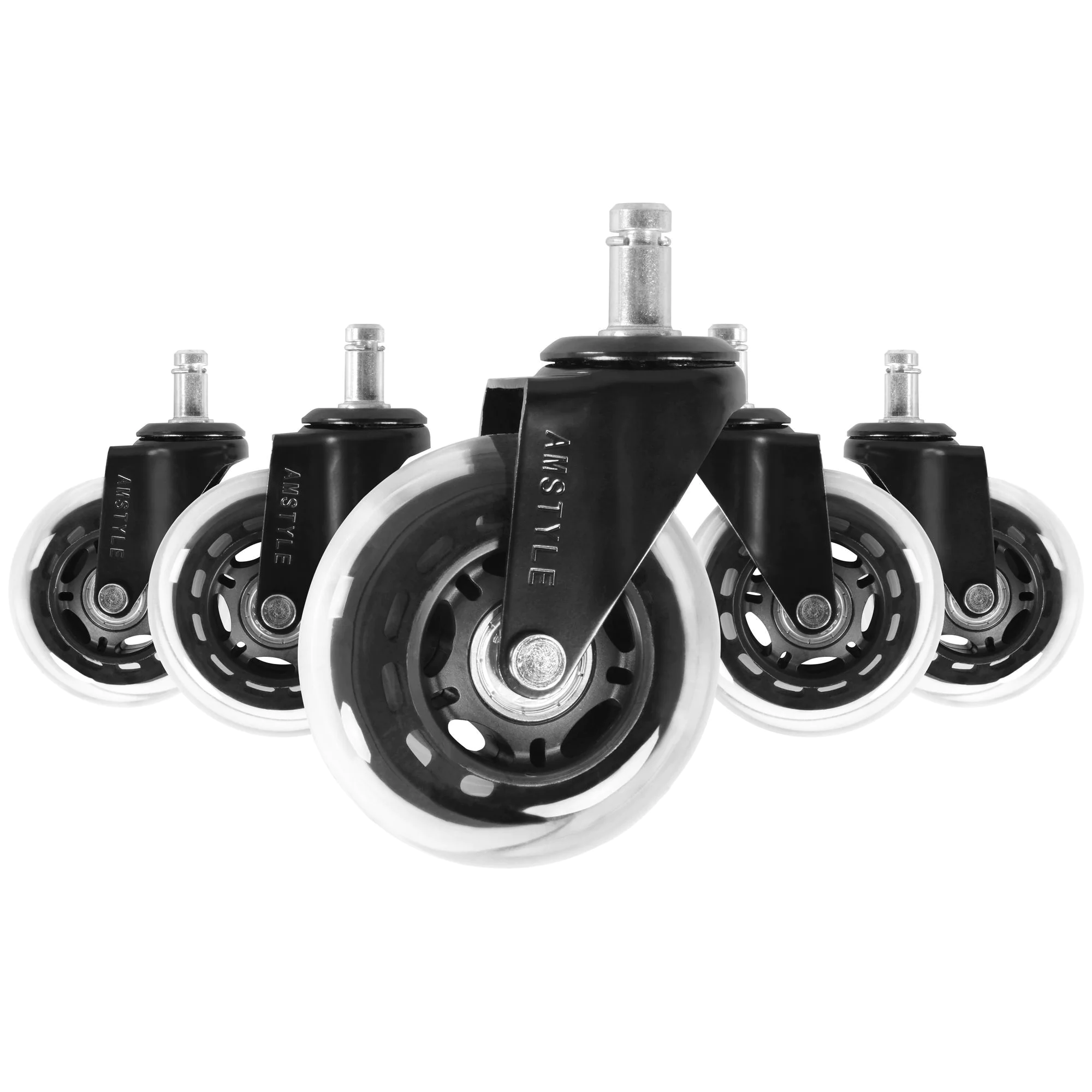 Universal-Schwerlastrollen Ø 75 mm (11 mm) 5er Pack von Amstyle - Produktbild 7 von 12