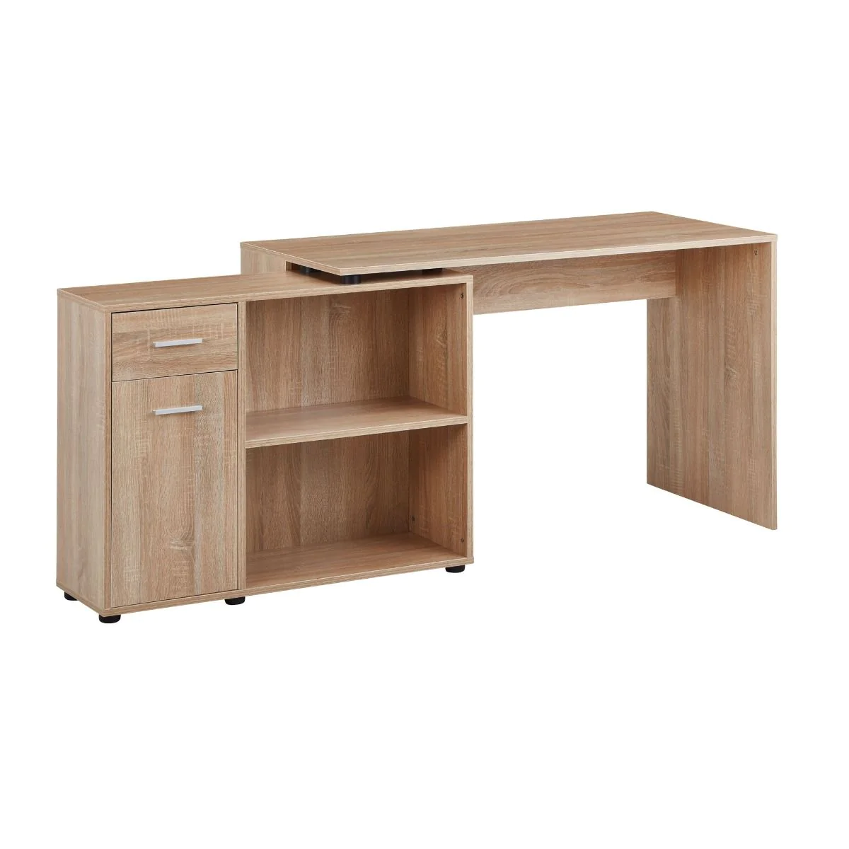 Eckschreibtisch mit Regal 120 x 59 cm von Wohnling - Produktbild 7 von 7