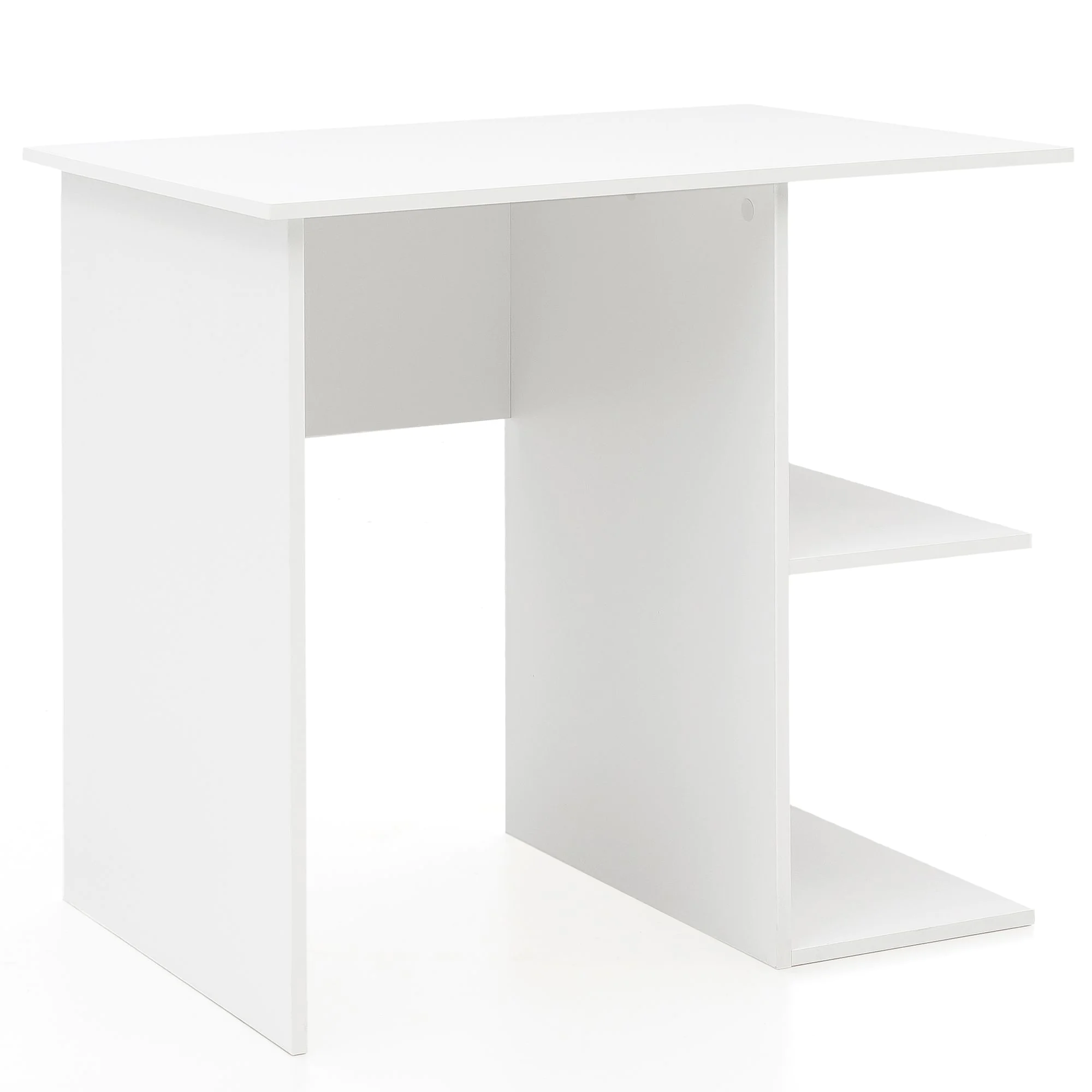 Computertisch 82 x 60 cm mit Ablage - Weiß von Wohnling - Produktbild 8 von 8