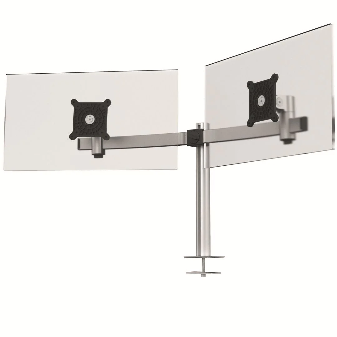 Monitor-Halterung PRO für 2 Monitore - Tischdurchführung - DUR-508623