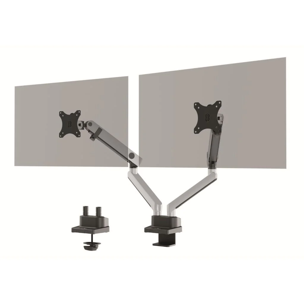 Monitor-Halterung SELECT PLUS mit Arm für 2 Monitore - Tischbefestigung - DUR-509723