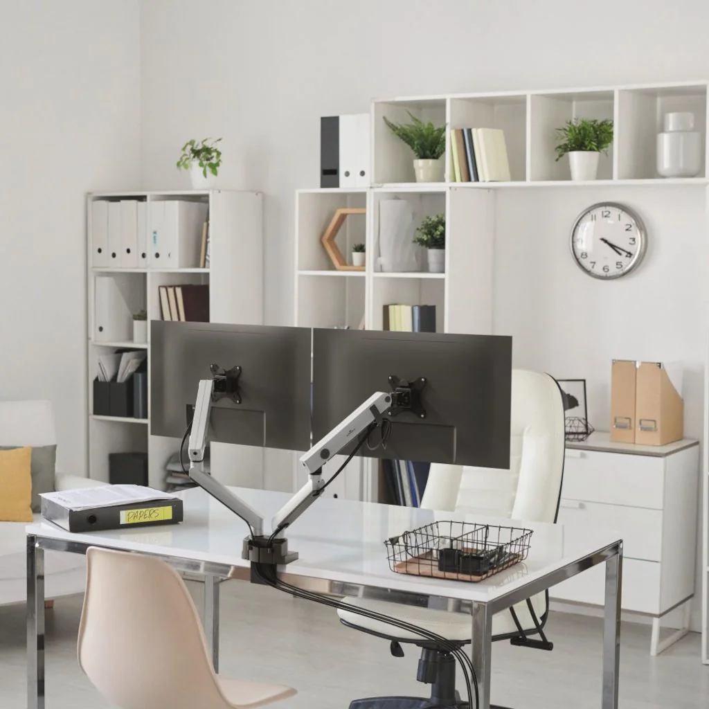 Monitor-Halterung SELECT PLUS mit Arm für 2 Monitore - Tischbefestigung von Durable - Produktbild 2 von 7