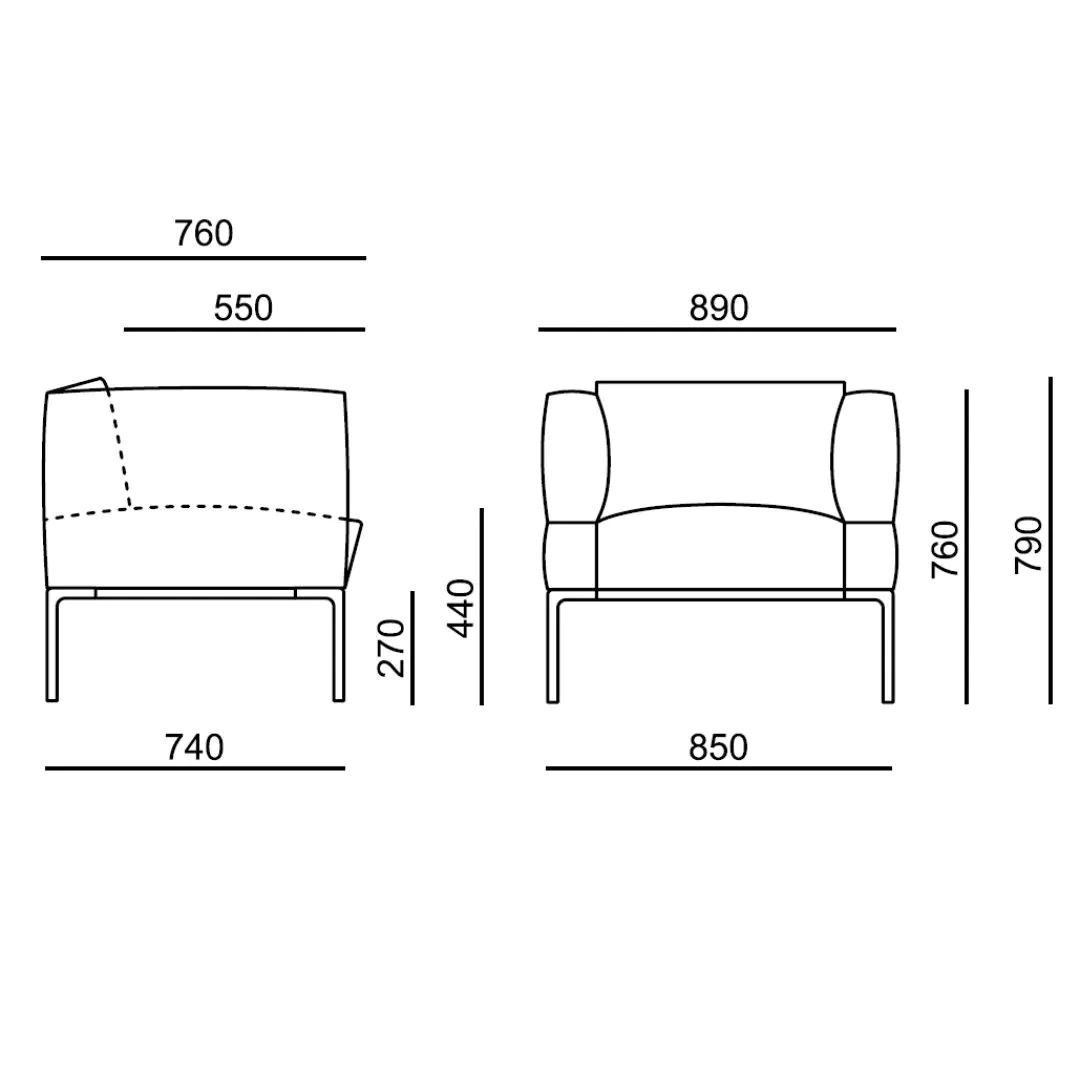 Lounge Sessel Cubix HA von RIM - Produktbild 6 von 6