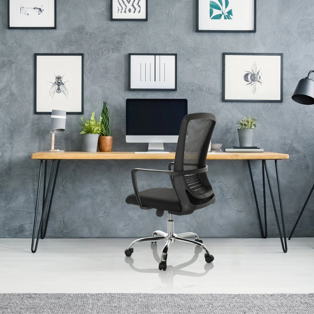 Bürostuhl Drehstuhl STAR-TEC S Netz Stoff schwarz - HJH-719253