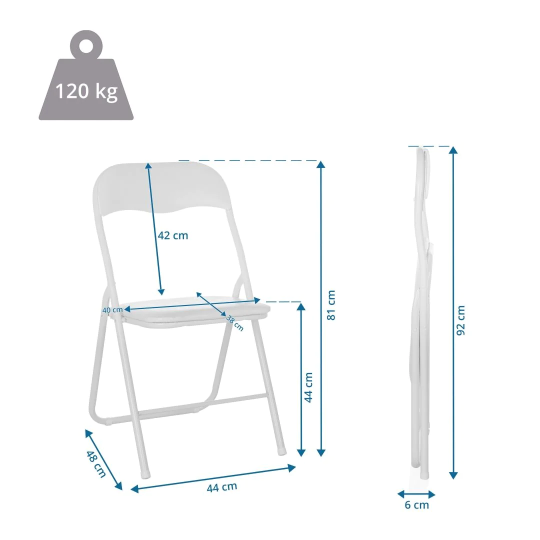 Konferenzstuhl Besucherstuhl Klappstuhl TUDELA BASIC PVC von HJH - Produktbild 4 von 14