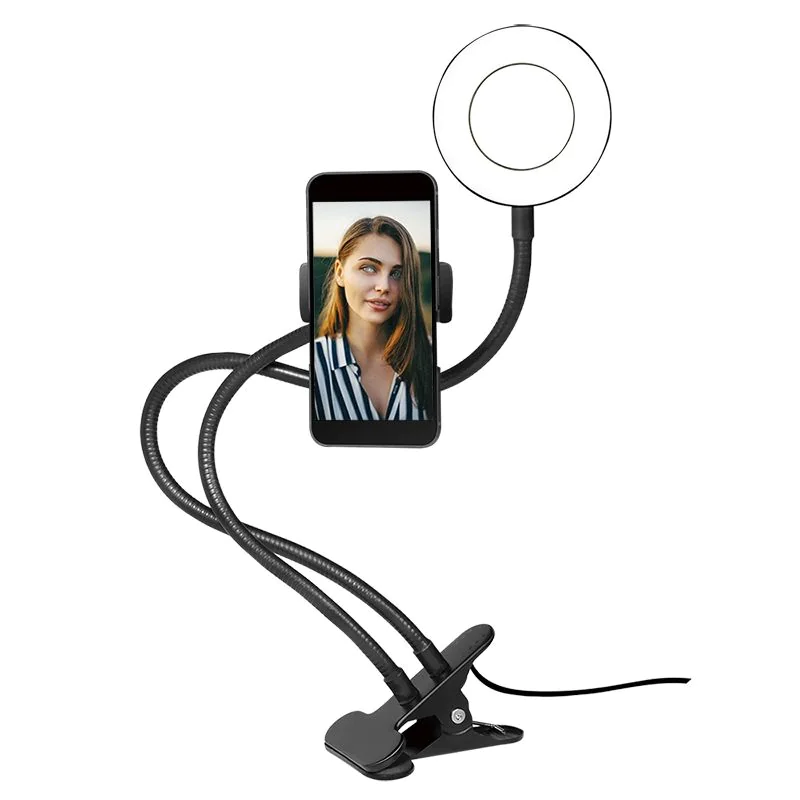 Smartphone-Ringlicht-Klemmhalterung Ø 8,5 cm von LogiLink - Produktbild 2 von 10