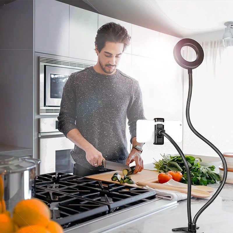 Smartphone-Ringlicht-Klemmhalterung Ø 8,5 cm von LogiLink - Produktbild 7 von 10