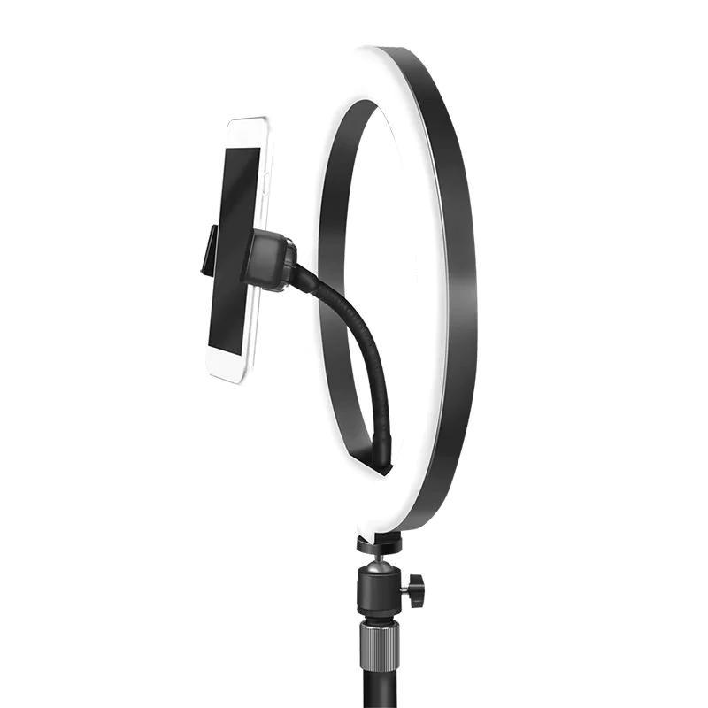 Smartphone-Ringlicht-Stativ mit Fernauslöser höhenverstell. Ø 25 cm von LogiLink - Produktbild 3 von 10