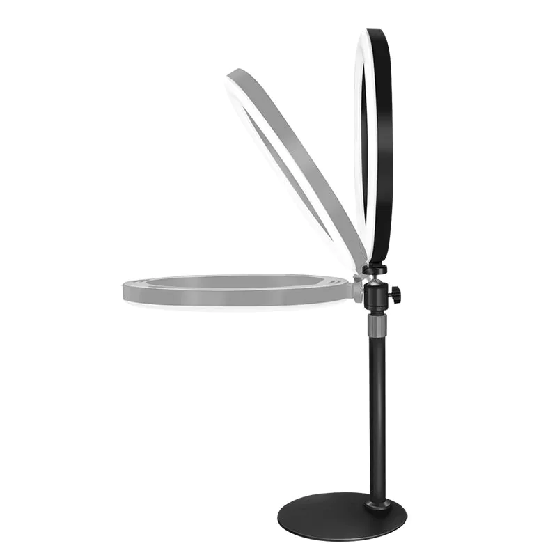 Smartphone-Ringlicht-Stativ mit Fernauslöser höhenverstell. Ø 25 cm von LogiLink - Produktbild 4 von 10