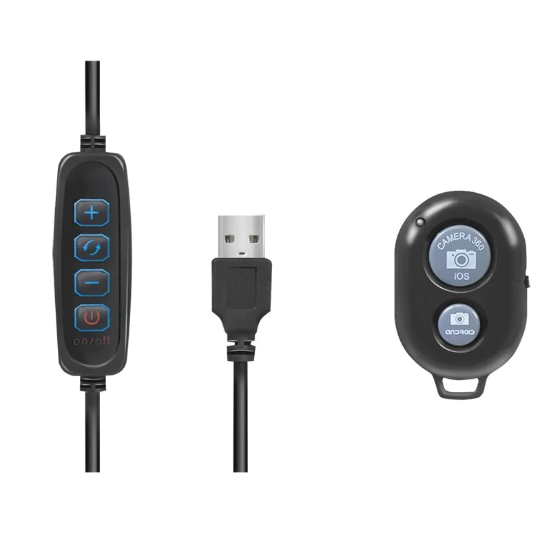 Smartphone-Ringlicht-Stativ mit Fernauslöser höhenverstell. Ø 25 cm von LogiLink - Produktbild 5 von 10