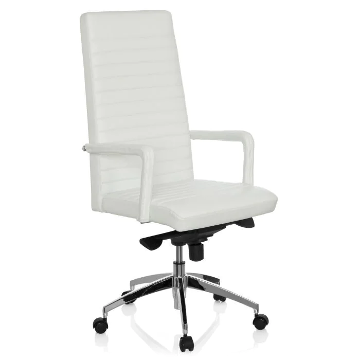 Bürostuhl Chefsessel LENGA Leder weiß von HJH - Produktbild 1 von 7