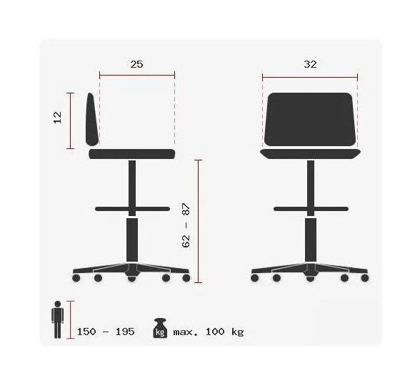 Industriestuhl Tices von HJH - Produktbild 2 von 11