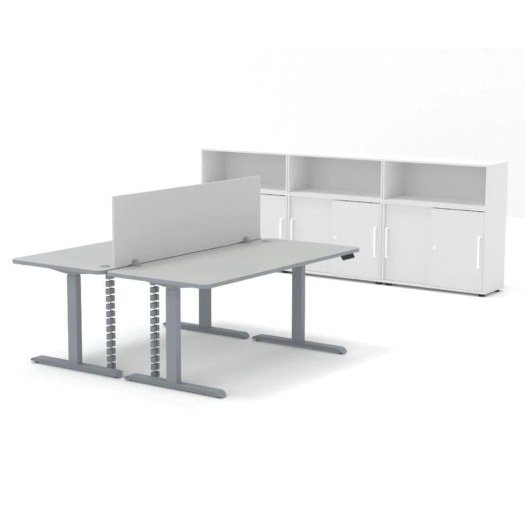 Komplettbüro Move 3 Premium mit höhenverstellbaren Schreibtischen von Kerkmann - Produktbild 2 von 8