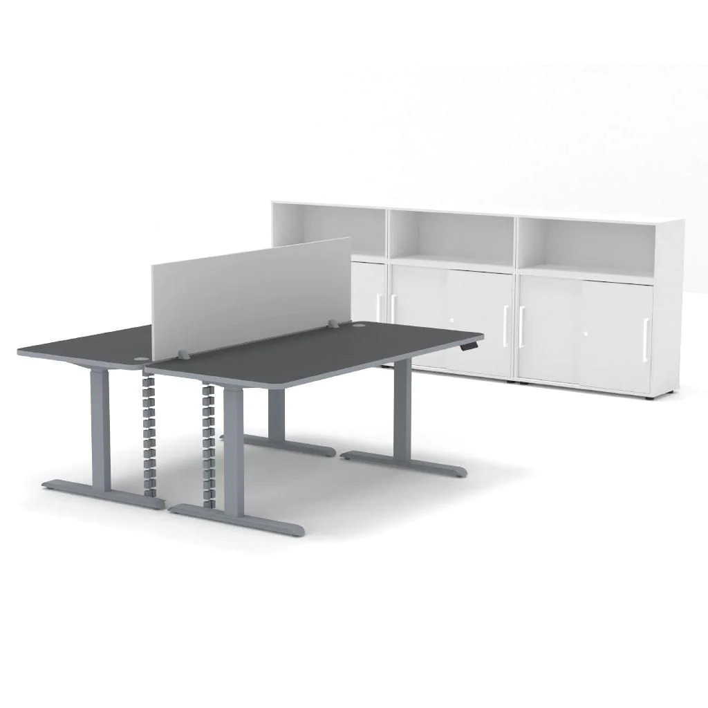 Komplettbüro Move 3 Premium mit höhenverstellbaren Schreibtischen von Kerkmann - Produktbild 3 von 8