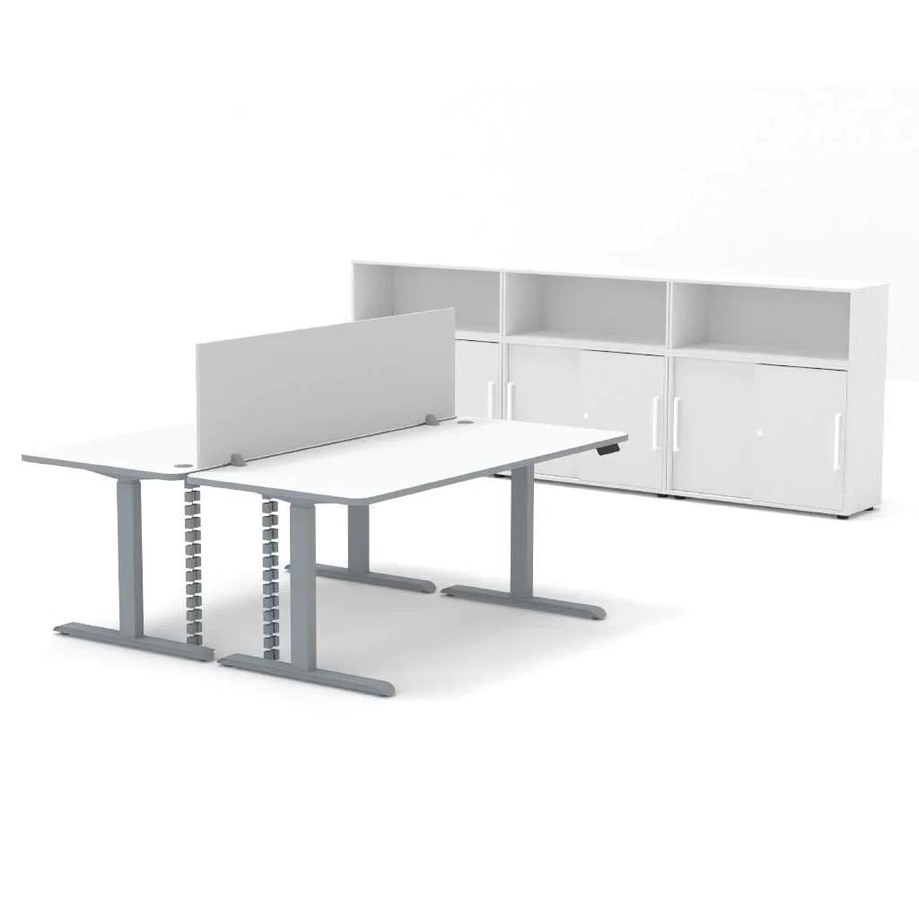 Komplettbüro Move 3 Premium mit höhenverstellbaren Schreibtischen - KMA-MV3PXX
