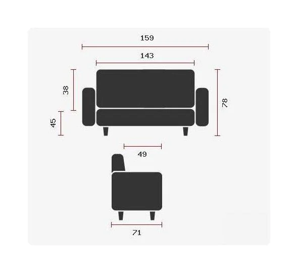 Loungemöbel Antigua Black 3-Sitzer von HJH - Produktbild 2 von 5